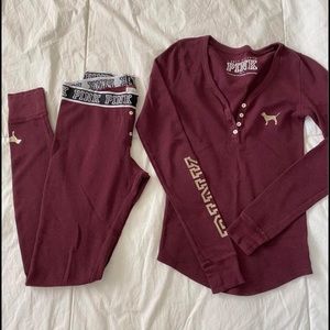 PINK by Victoria Secret Pajama Set or Great Thermal Set also.